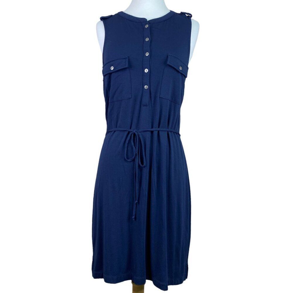 Banana Republic Dress Size Medium Navy Blue